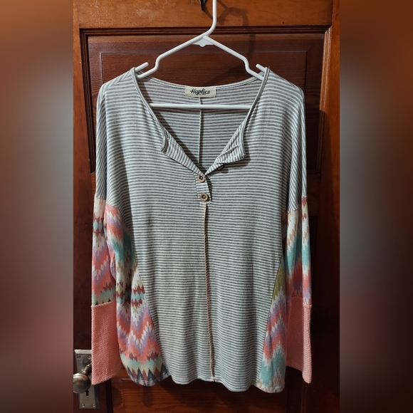 Lot of 2 Haptics by Holly Harper Long Sleeve Tops Size Small - Picture 2 of 13